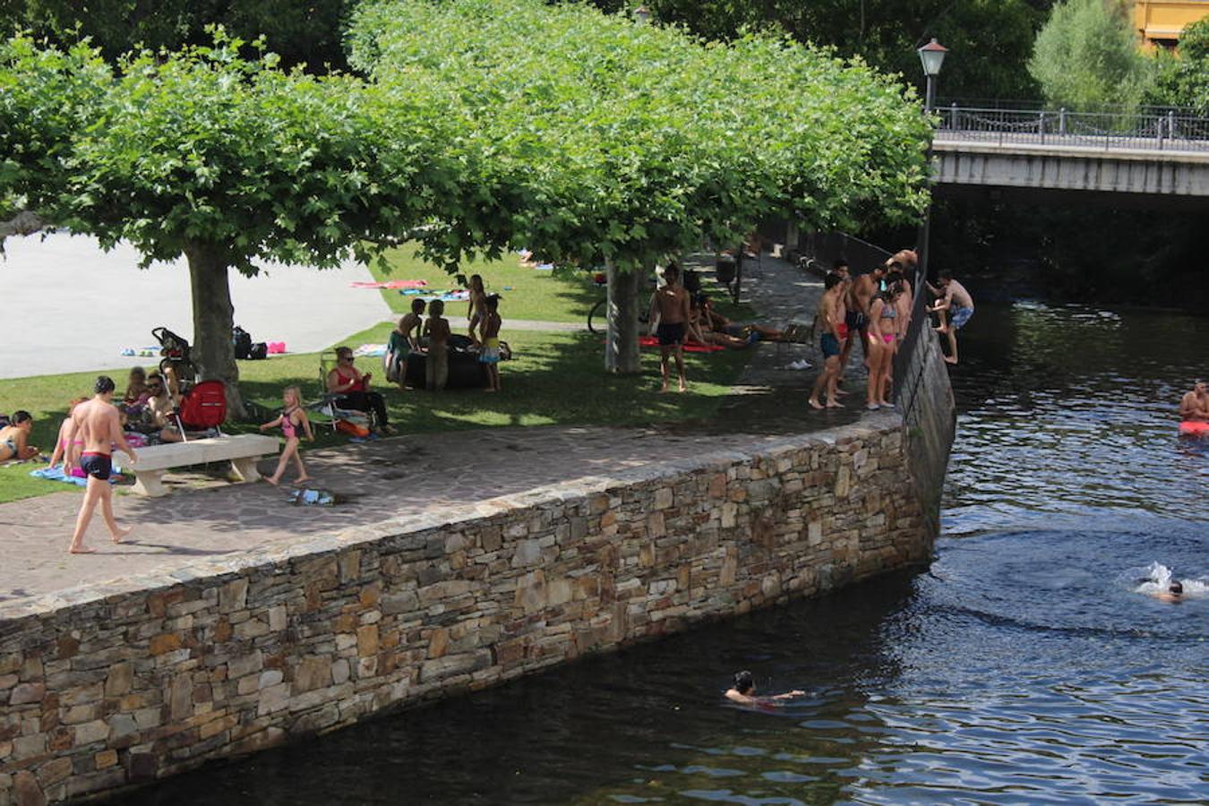 Molinaseca, la playa sin arena