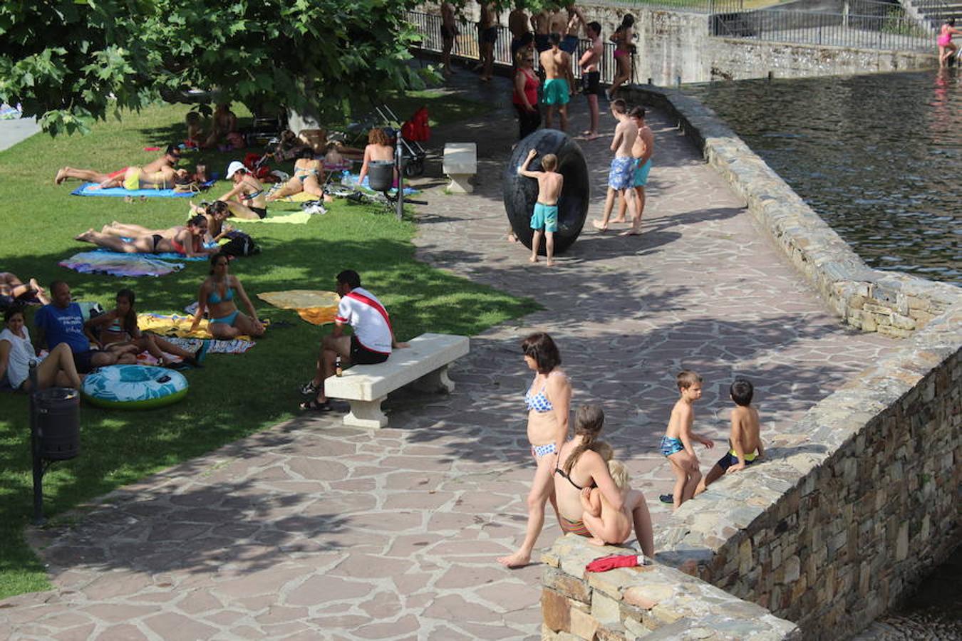 Molinaseca, la playa sin arena