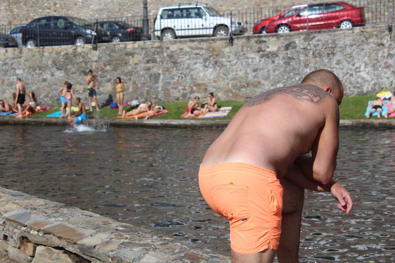 Molinaseca, la playa sin arena