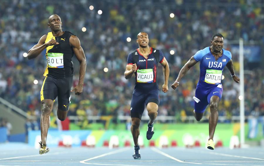 El irrepetible Usain Bolt gana su tercer oro en 100 metros