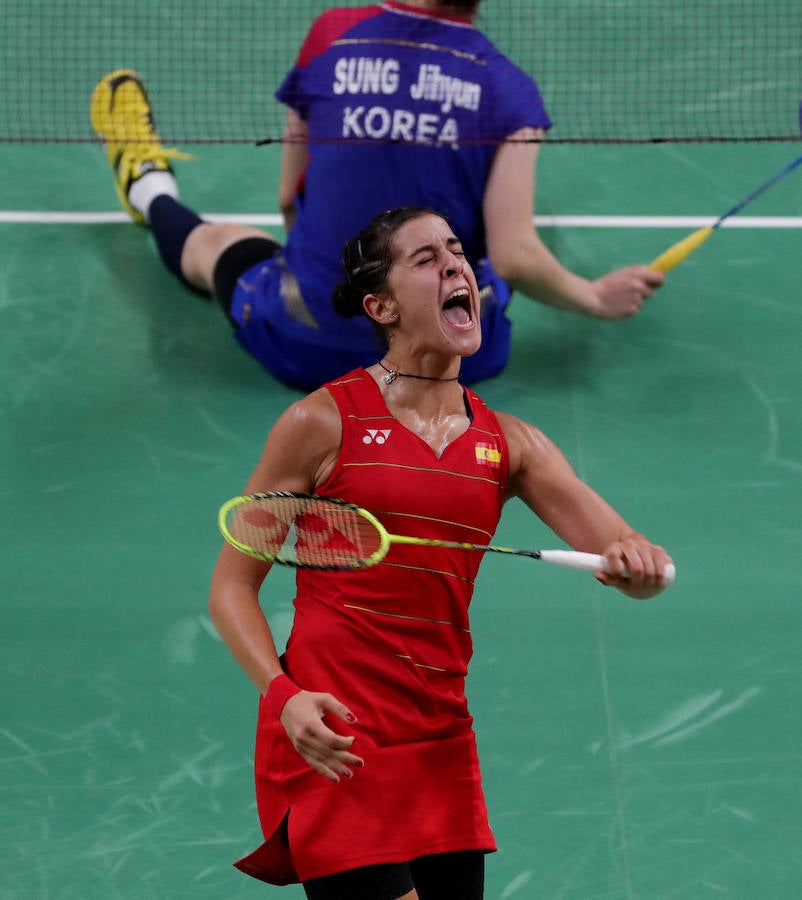 Carolina Marín logra el pase a semifinales en bádminton