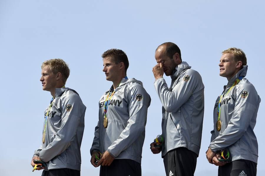 Alemania gana el oro en el K4 1000 m de canotaje; España quinta