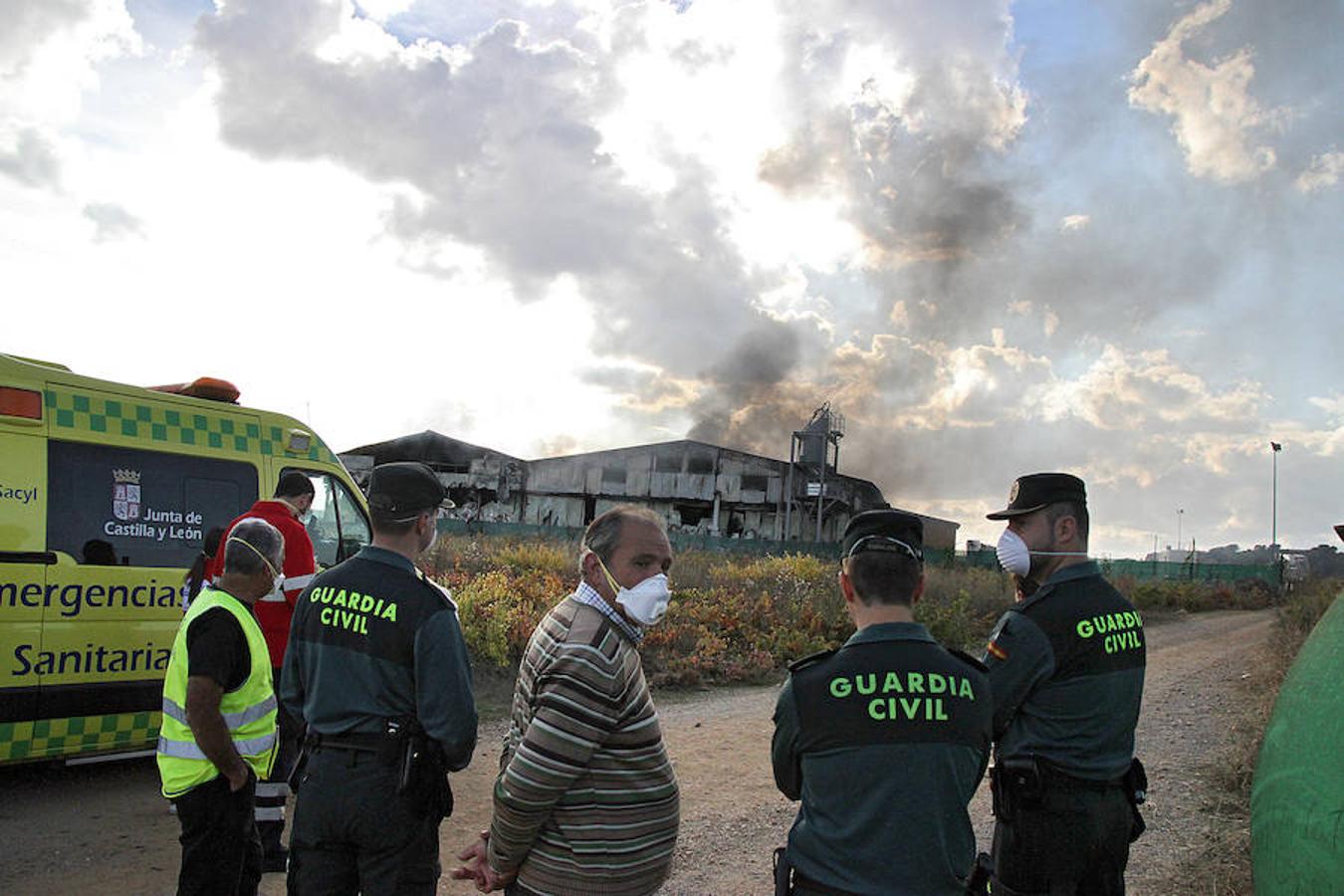 El fuego destruye la granja de Iberavi