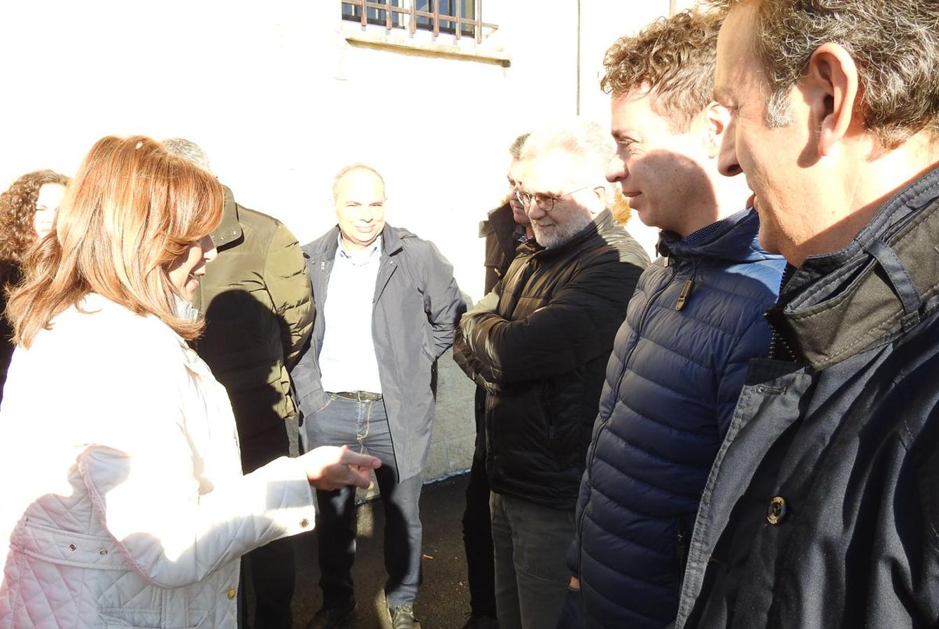 Susana Díaz con la minería