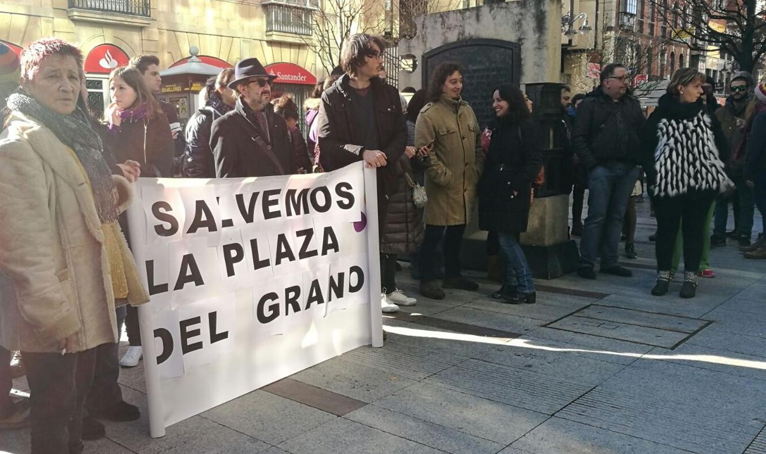 Protesta en la Plaza del Grano