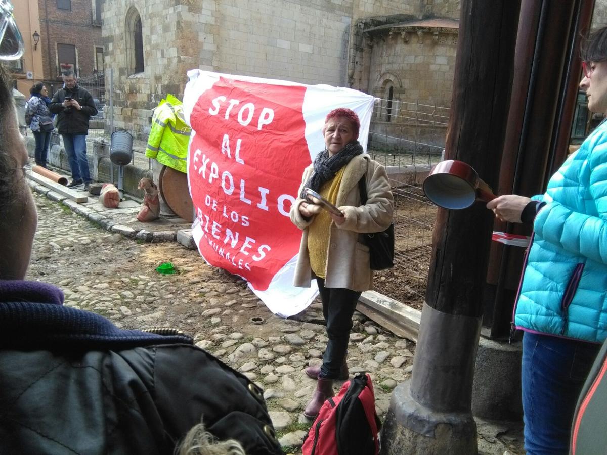 Protesta en la Plaza del Grano