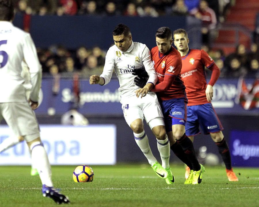 El partido entre Osasuna y Real Madrid, en imágenes