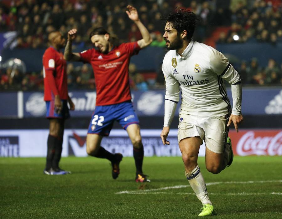 El partido entre Osasuna y Real Madrid, en imágenes