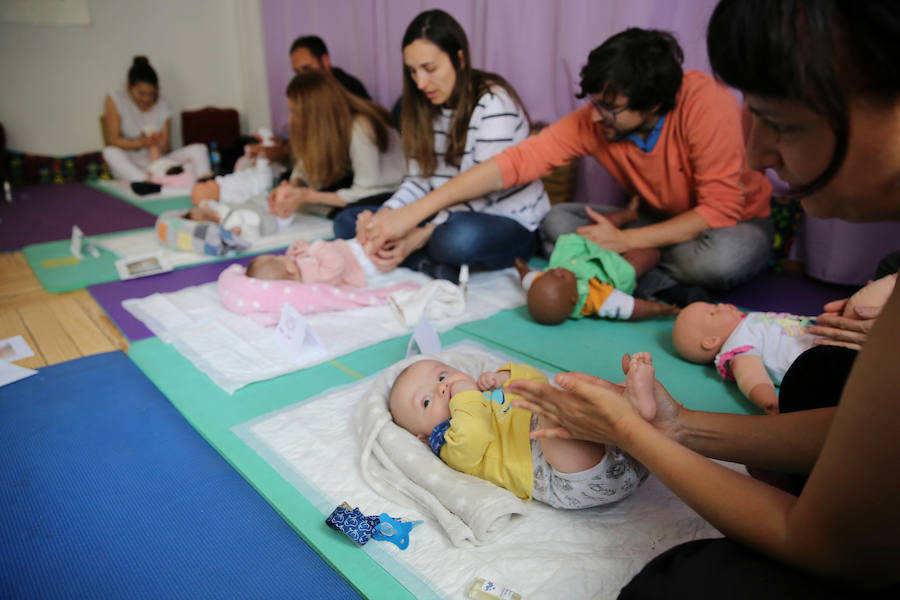 Aprendizaje del masaje infantil