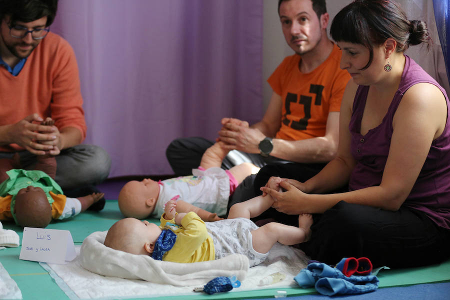 Aprendizaje del masaje infantil