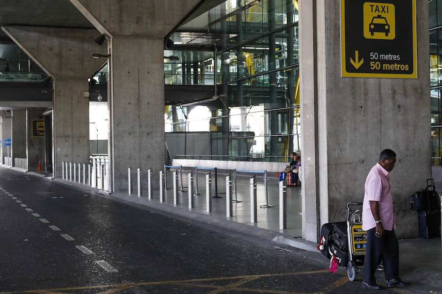 La huelga de los taxistas de toda España, en imágenes