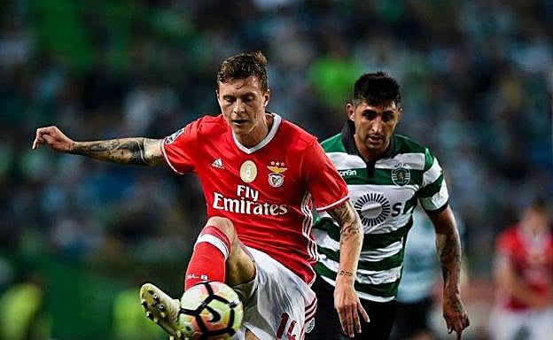 Lindelof, con el Benfica. 