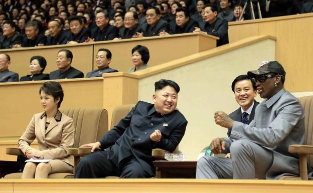 Kim Jong-un y Dennis Rodman.