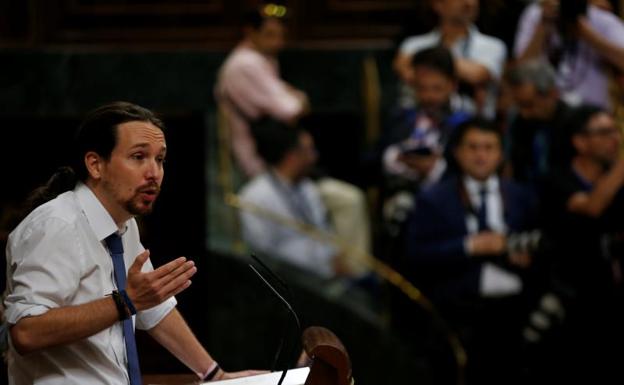 El secretario general de Podemos, Pablo Iglesias.