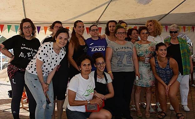 Algunos de los participantes en la actividad.