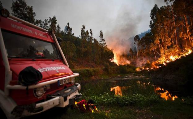 Incendio en Penela. 