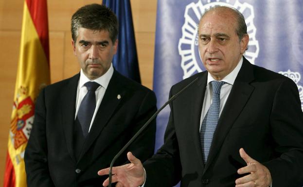 Jorge Fernández Díaz junto a Ignacio Cosidó.