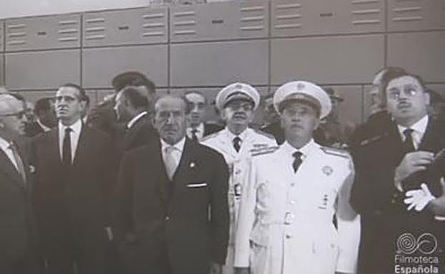 Franco, en una visita a Antibióticos. 