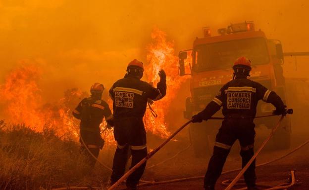 Fotografía cedida por el Consorcio Provincial de Bomberos de Castellón.