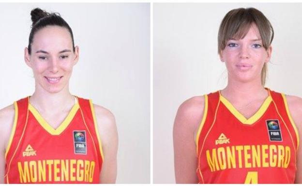 Jovana Pasic y Kristina Rakovic, jugadoras del Embutidos Pajariel. 