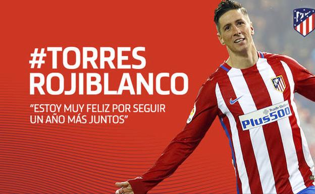 Fernando Torres, renovado hasta junio de 2018. 