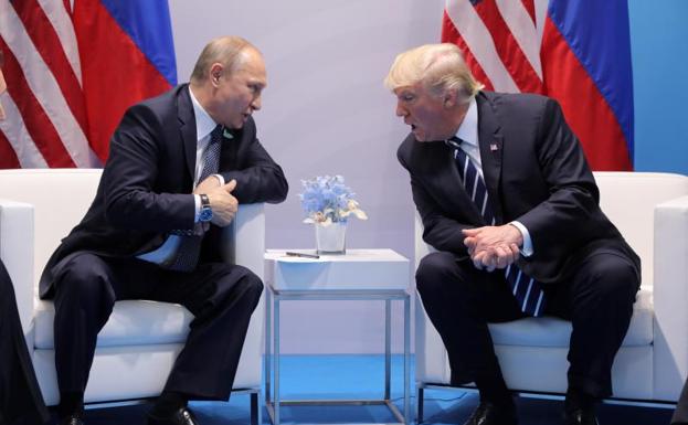 Trump y Putin durante la cumbre del G-20. 