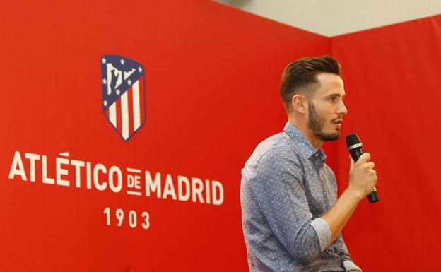 Saúl, durante el acto de presentación de su renovación. 