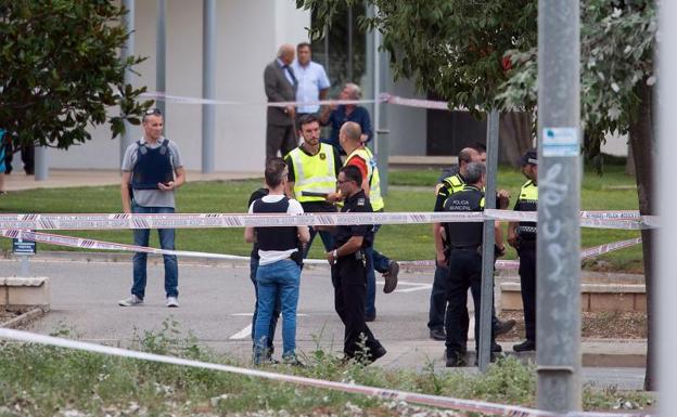 Lugar donde los policías fueron tiroteados.