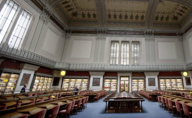 Sala de lectura de la Biblioteca Nacional, en Madrid.