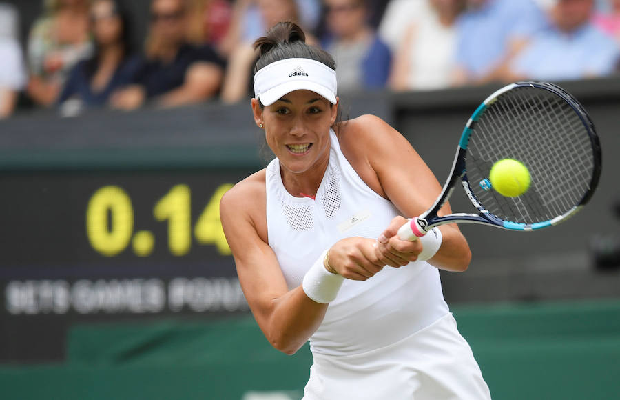 Las mejores imágenes del partido entre Muguruza y Rybarikova