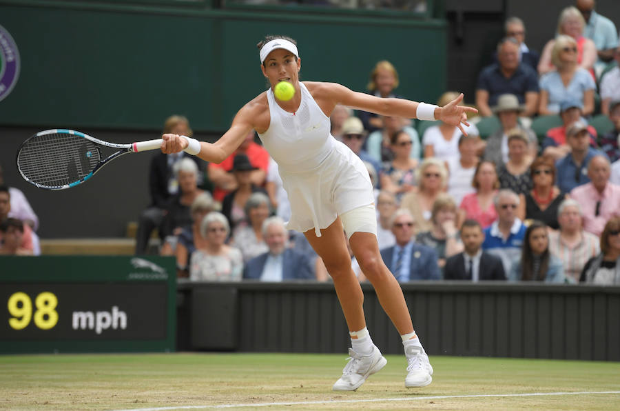 Las mejores imágenes del partido entre Muguruza y Rybarikova