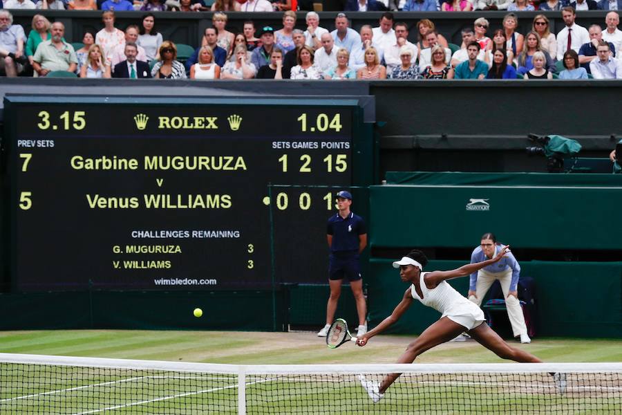 La española consiguió su segundo grande tras derrotar a Venus Williams por 7-5 y 6-0.