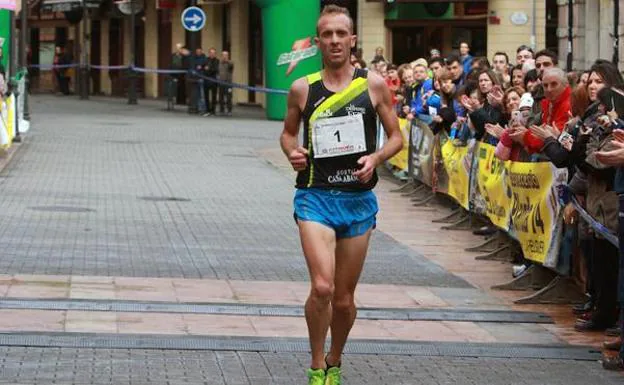 Sergio Sánchez durante una carrera.