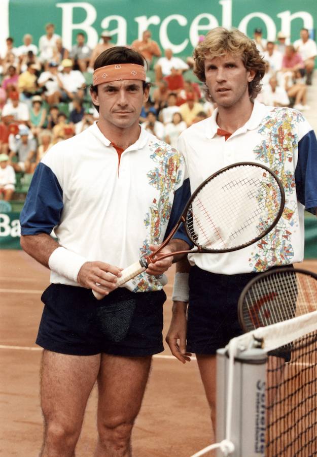 Emilio Sánchez Vicario y Sergio Casal no pudieron conseguir la medalla en dobles, tras haberse colgado la plata en Seúl 88. 
