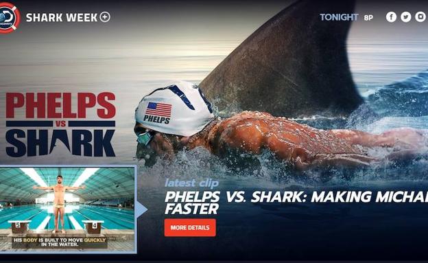 Michael Phelps pierde su duelo con un tiburón