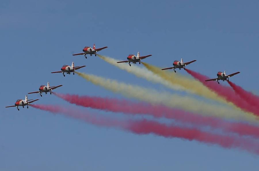 Reencuentro en Gijón de la Patrulla Águila con Alauto y con Quini como maestro de ceremonias