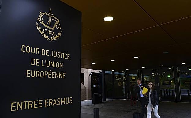 Acceso a la sede del Tribunal de Justicia de la UE (TJUE), en Luxemburgo. 