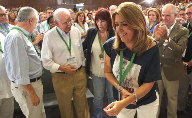 Susana Díaz, en el congreso del PSOE-A.