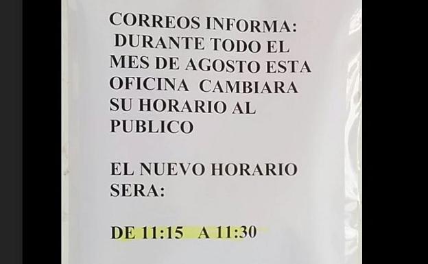 Imagen del cartel que ha movilizado a los usuarios de redes sociales.