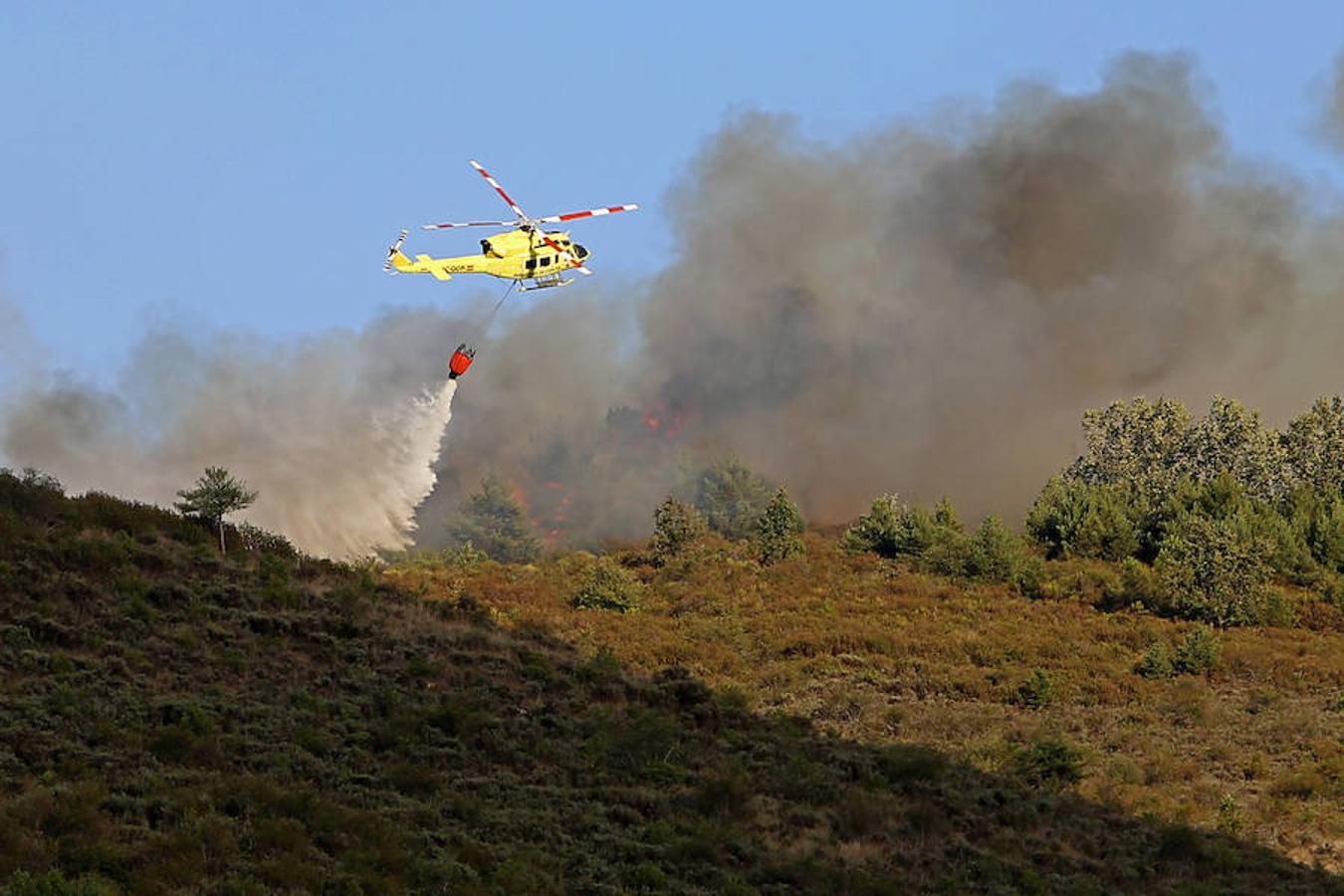 Extinción del incendio de San Cipriano del Condado