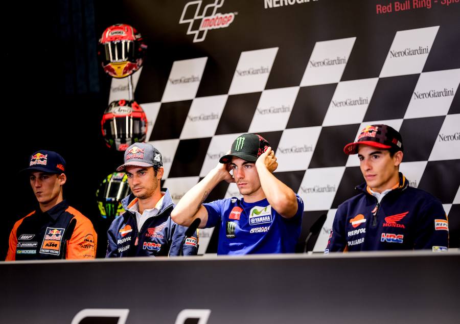 Espargaró, Pedrosa, Viñales y Márquez.