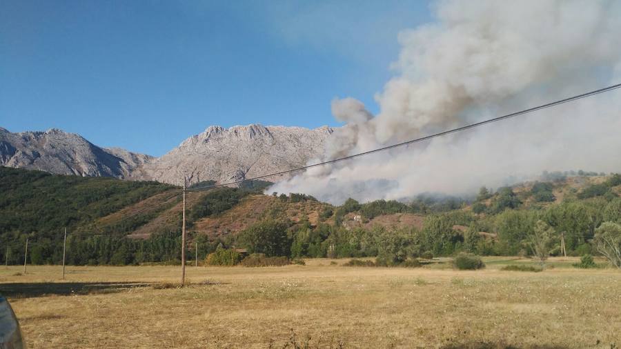 Incendio en Otero de Curueño