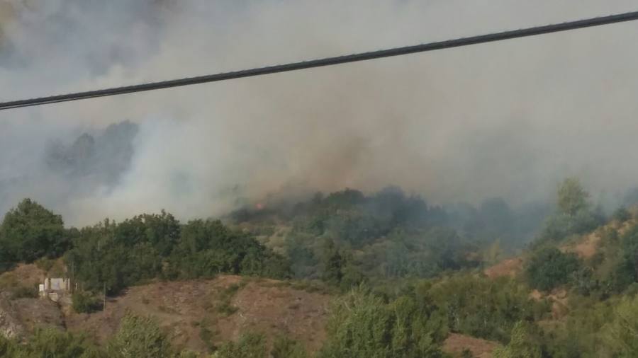 Incendio en Otero de Curueño