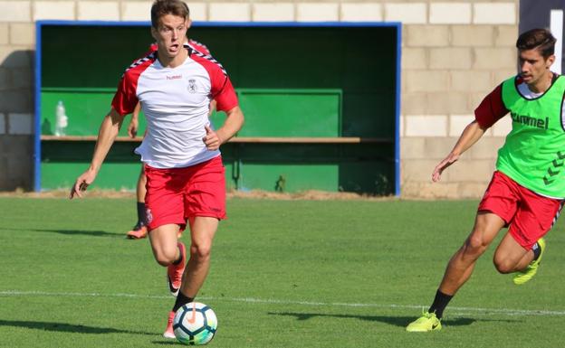 Imagen. Señé, durante el entrenamiento de este martes.