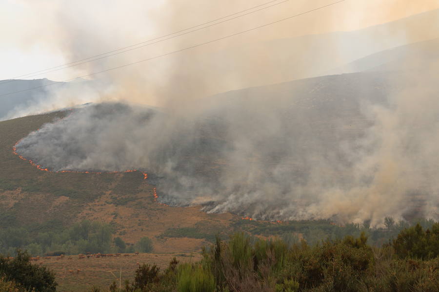 Un incendio sin control