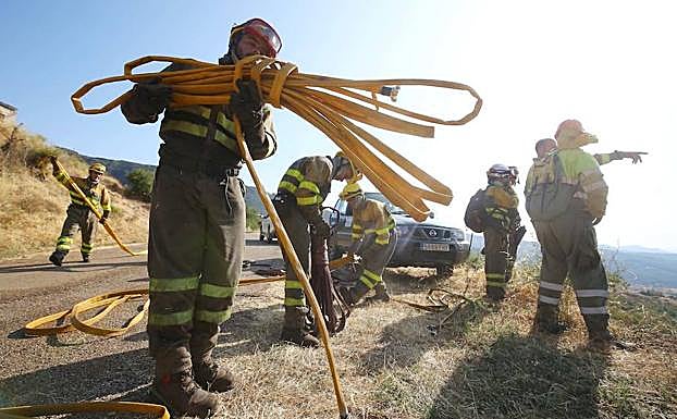 Imagen. Incendio en Borrenes.