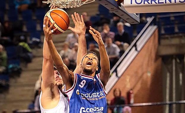 André Norris, en un partido con Clavijo.