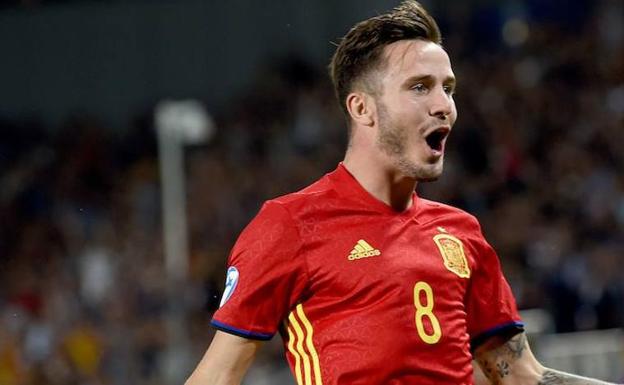 Saúl Ñíguez, con la selección. 