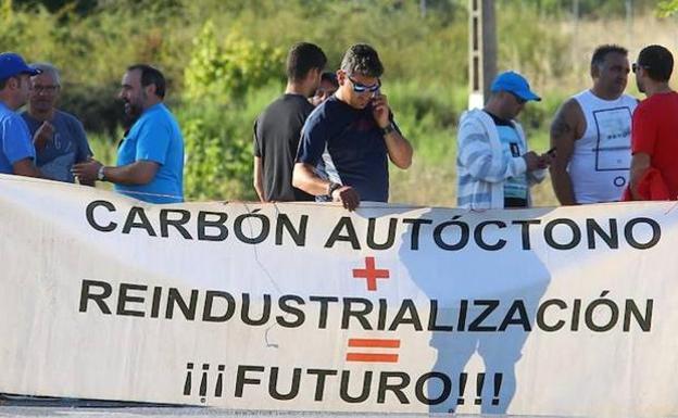 Imagen de archivo de una protesta de los trabajadores de Astur Leonesa. 