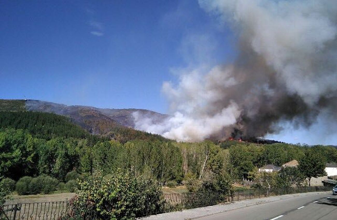 Nuevo incendio en la localidad de San Miguel de Langre 